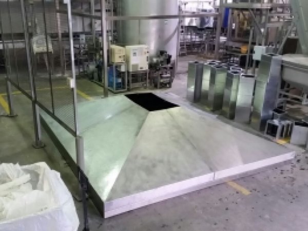 התקנת מערכת נידוף במפעל טמפו